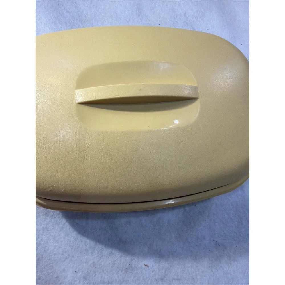 Vintage Tupperware Harvest Gold Microwave Vegetable Steamer 1273 2